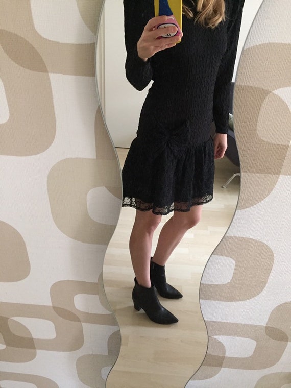 Glamorous & Sexy, 80‘s, Italian Black Party Dress… - image 3