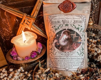 The Healing Well of Brighid Tea // Organic Tea and Herbal Offering to the Goddess Brighid, Brigit, Brigid // Imbolc Tea & Offering