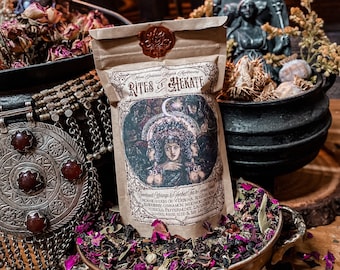 Hekate Tea ~ Devotional Offerings to Hekate ~ Herbal Tea ~ Hekate Offerings and Casting Herbs ~ 2OZ Loose Leaf Tea ~ Brews 9 Cups