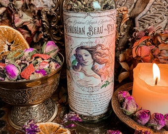 Venusian Beau-Tea // Organic Herbal Tea for Hair, Skin, & Nails. Self Love Tea // Venus Herbal Offering 8oz Glass Jar