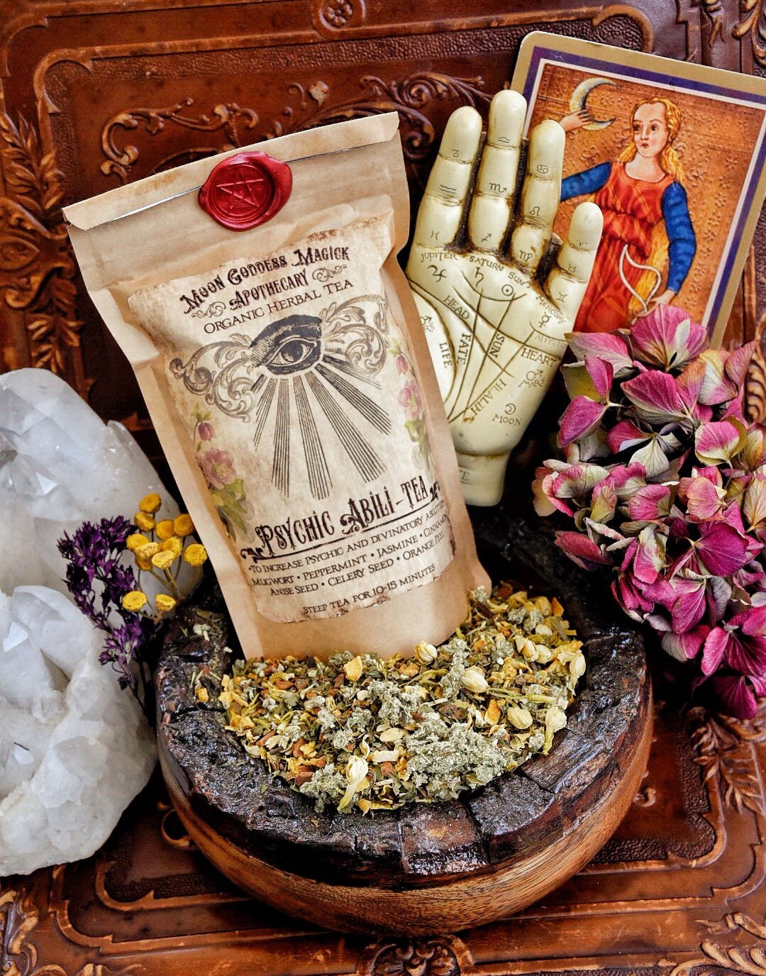 PSYCHIC TEA ~ Psychic Abili-tea ~ Organic Herbal Tea ~ Psychic Ability ~  Lucid Dreaming ~psychic Awareness, Visions ~ Enhance Your MAGICK
