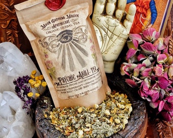 PSYCHIC TEA ~ Psychic Abili-Tea ~ Organic Herbal Tea ~  Psychic Ability ~ Lucid Dreaming ~Psychic Awareness, Visions ~ Enhance your MAGICK