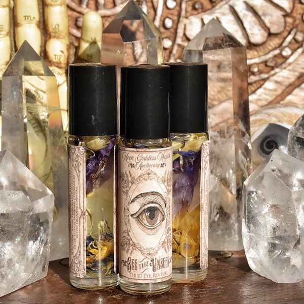 See the Unseen // Reawaken // Second Sight // Pineal Gland Revival // Third Eye Oil //Awakening oil // Psychic Oil Roll on Bottle 1/3oz