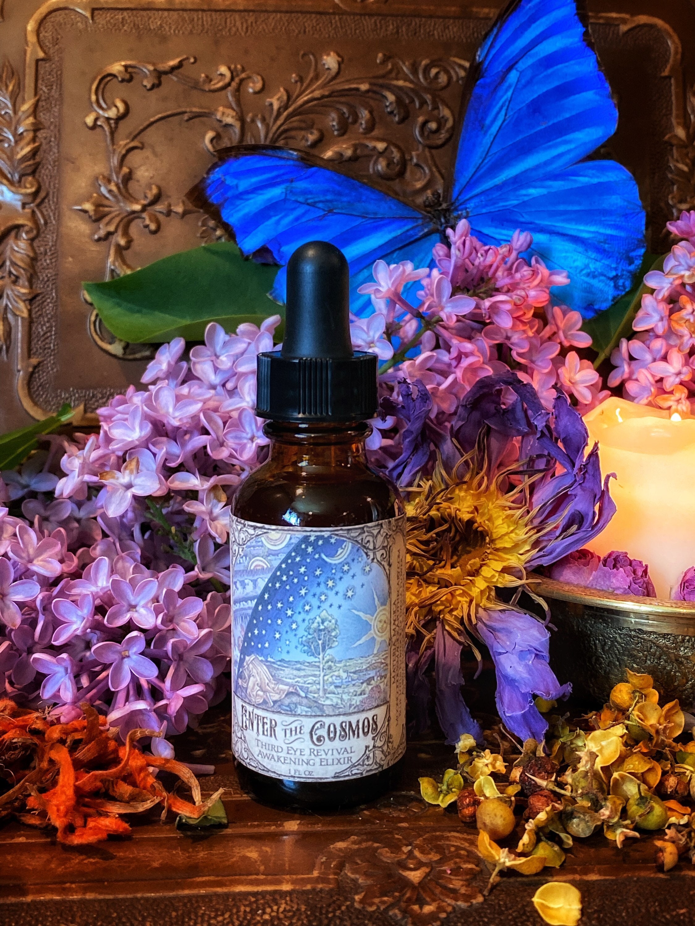 Enter the Cosmos ~ Third Eye Revival Elixir ~ Pineal Gland Awakening ~ Lucid Dream Elixir ~ Organic Herbal Elixir ~ 1oz
