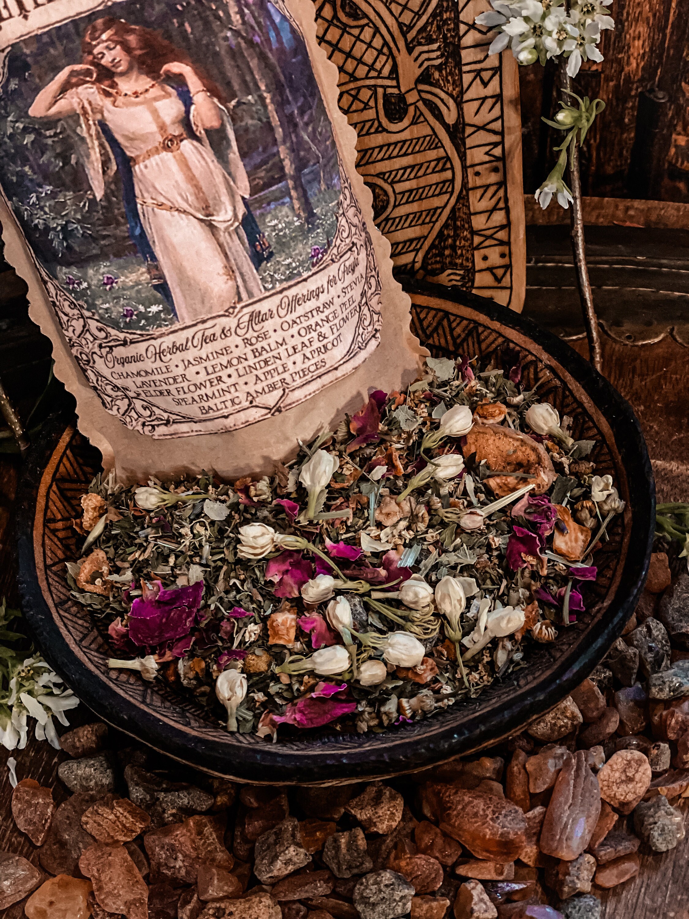 Freyja Tea ~ Altar of Frejya~ Freya Devotional Tea ~ Freyja Offerings ...