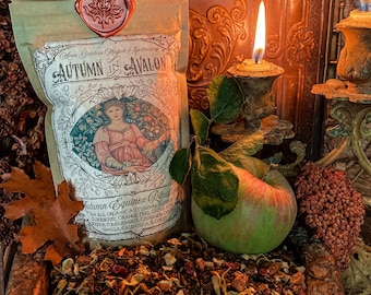 Autumn in Avalon Ritual Tea // Organic Botanical Tea // Autumn Tea // Rich in Vitamins and Minerals //Kraft Bag Makes 8 Cups
