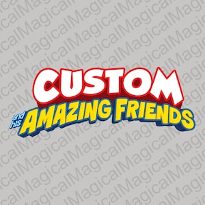 Personalized Spidey and His Amazing Friends Png, Custom Name Birthday Boy Gift, Cake Topper