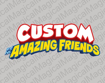 Imagem PNG personalizada do Homem-Aranha e seus Incríveis Amigos, presente de aniversário com nome personalizado para menino, topo de bolo