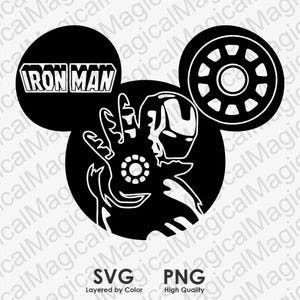 Hero Man Mause Head Design Svg Png, Avenger Shirt Svg Png, Birthday Boy Superhero Theme Svg, Cricut, Silhouette, Sublimation, Vinyl Cut File