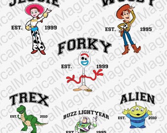 Toy Story Est Bundle Svg Png, Cricut, Clipart, Toy Story Shirt Design Svg, Family Vacation Cut File, Printable File, Instant Download
