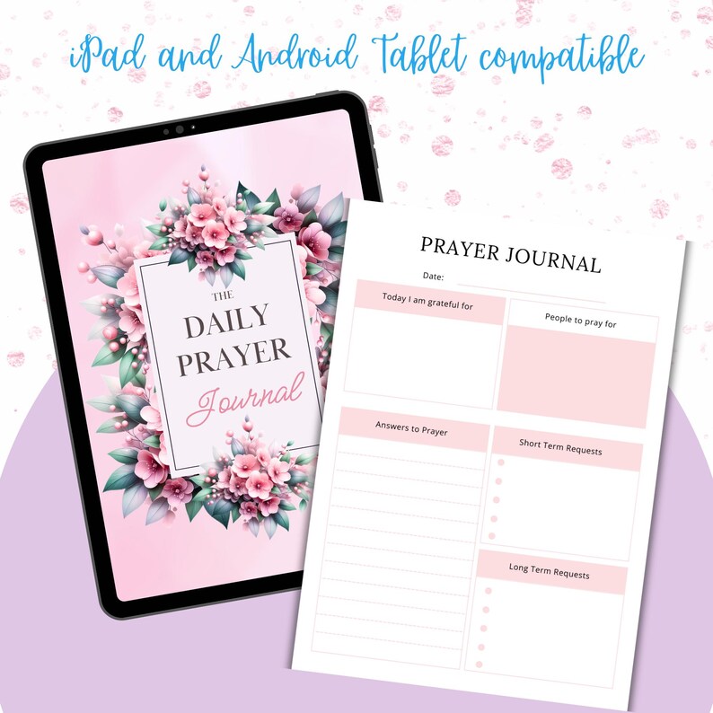 Bible Study Guide | Prayer Journal Printable | Digital Reflection Notes PDF | Daily Gratitude Planner & Study Tool | Daily Devotion Planner