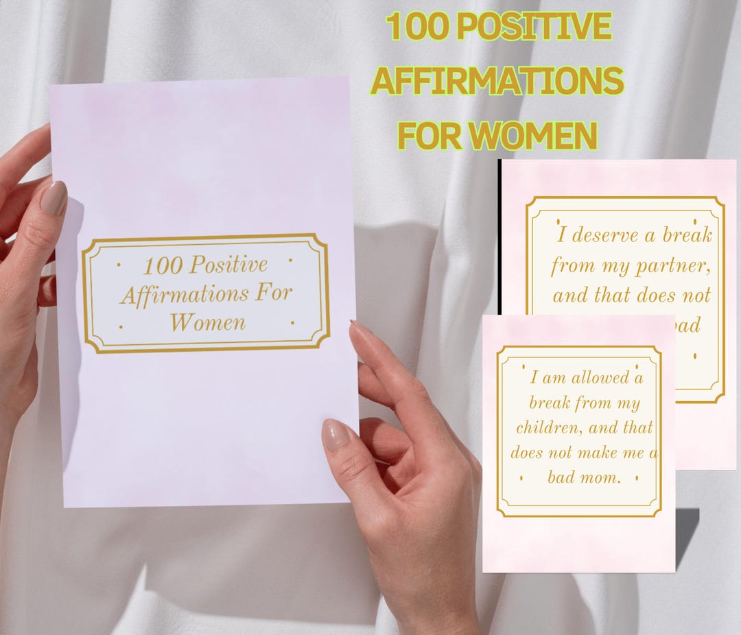 100 Positive Affirmations for Women | Self-love Affirmations | Positive ...