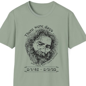 Maglietta unisex commemorativa "Days Between" di Jerry Garcia, regalo per fan dei Grateful Dead