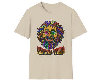 Captain Trips Psychedelic Jerry Garcia Tee - Grateful Dead Fan Gift - Unisex Softstyle T-Shirt