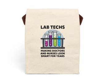 Lab Techs Canvas Lunch Bag
