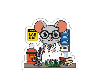 Lab Rat Vinyl Sticker