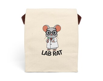 Lab Rat Canvas Lunch Bag