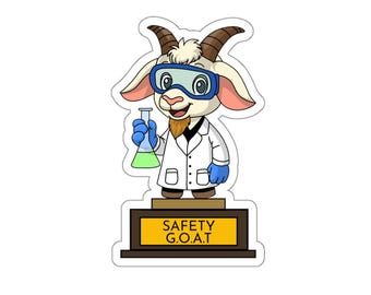 Safety Goat Vinyl Sticker