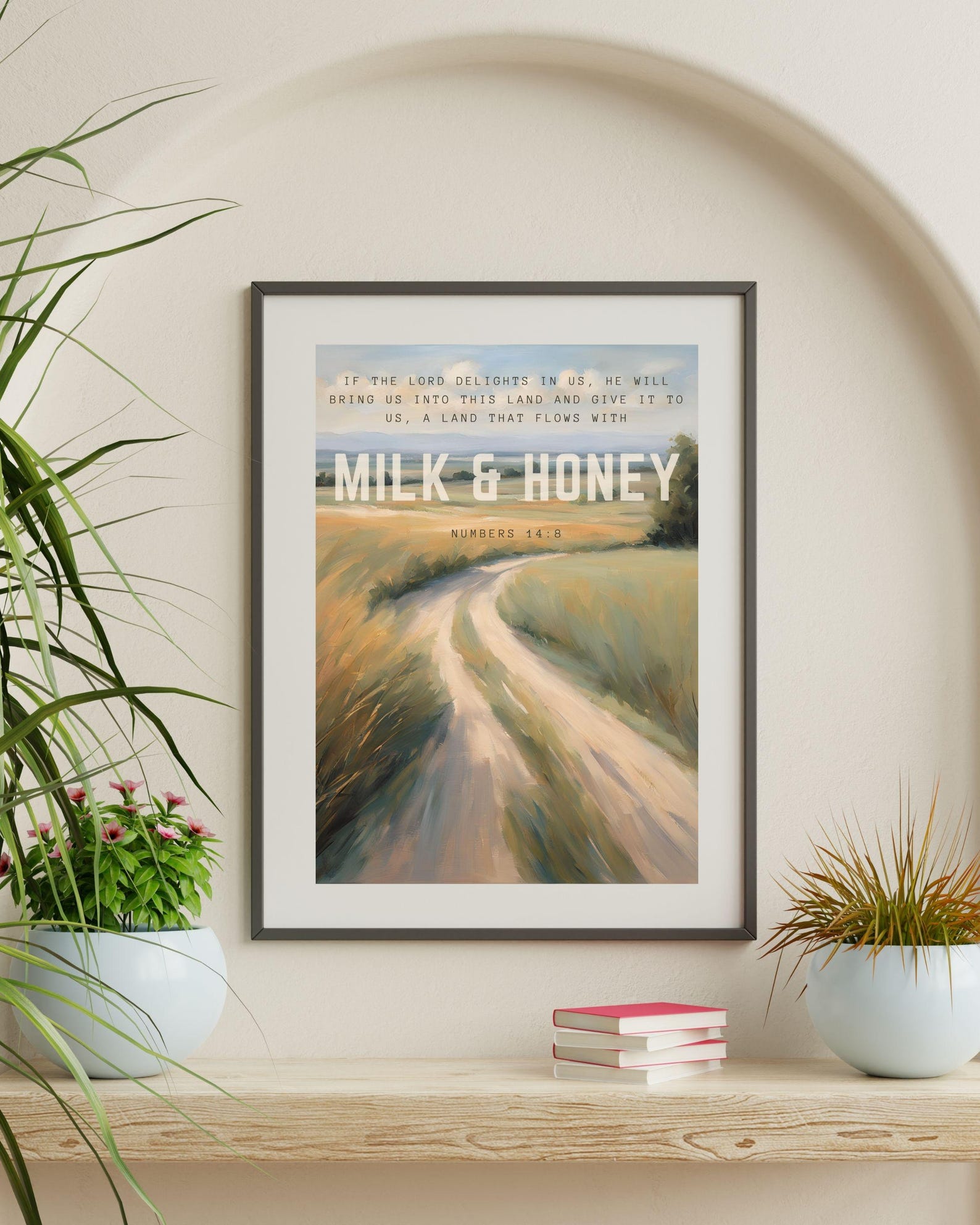 Christian Printable Wall Art Milk and Honey Digital Download - Etsy