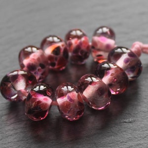 Berry Cider Lampwork Glass Beads, Handmade Glass Beads, UK Lampwork, SRA, Jewellery Making, Jewelry Making image 1