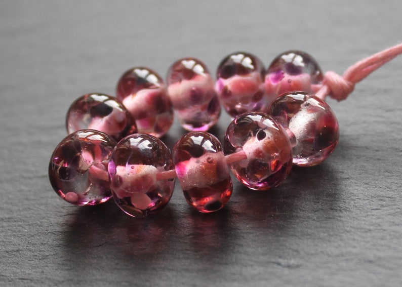 Berry Cider Lampwork Glass Beads, Handmade Glass Beads, UK Lampwork, SRA, Jewellery Making, Jewelry Making image 6