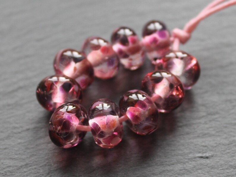 Berry Cider Lampwork Glass Beads, Handmade Glass Beads, UK Lampwork, SRA, Jewellery Making, Jewelry Making image 4