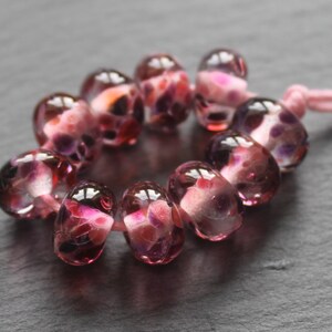 Berry Cider Lampwork Glass Beads, Handmade Glass Beads, UK Lampwork, SRA, Jewellery Making, Jewelry Making image 2