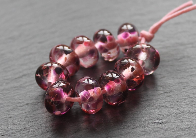 Berry Cider Lampwork Glass Beads, Handmade Glass Beads, UK Lampwork, SRA, Jewellery Making, Jewelry Making image 3