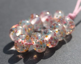 Delightful Dehli Fritties Lampwork Glass Beads, Handmade Glass Beads, SRA, Jewellery Making, Jewelry Making