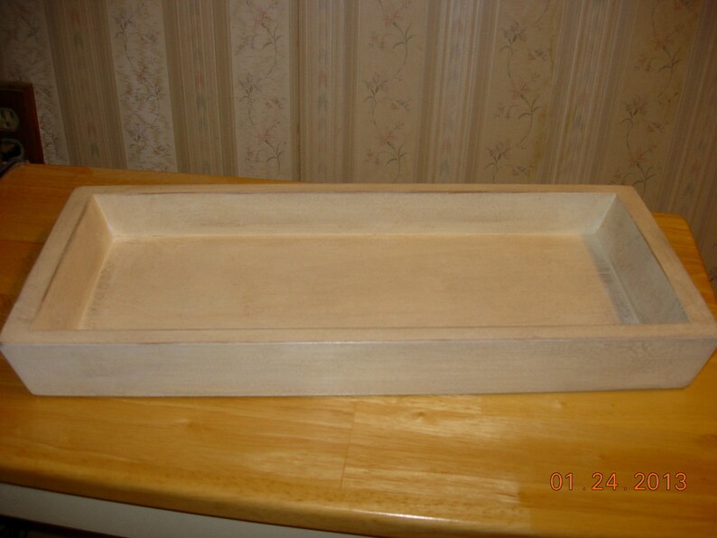 Primitive Wood Candle / Toilet Cover Tray Home Decor Made to Order Color choice image 4