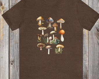 Mushroom Garden T-shirt, Cottagecore Mushrooms, Goblincore t-shirt