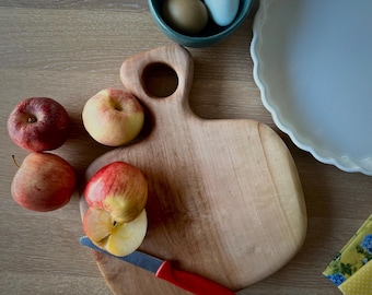 Handmade Cherry Cutting Board, Elegant Wood Serving Board