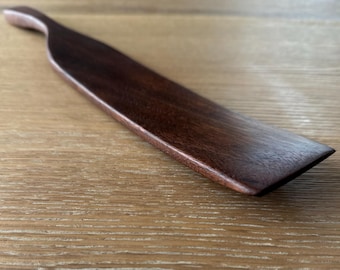 Handmade Walnut Spurtle, Wooden Kitchen Spatula, Cooking Utensil