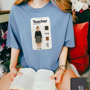 Teacher Action Figure Shirt, Viral Trend, Comfort Colors Shirt, Doll Box Trend, Image Gen Trend, Teacher Shirt, Gift for Teacher