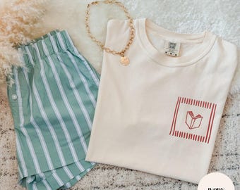 Embroidered Book Club Shirt, Reading Club Tee, Bookish Shirt, Book Club Outfit, Comfort Colors, Gildan 18000 Sweatshirts