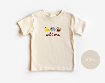 Custom Wild One Shirt, Safari Birthday Theme Kids Apparel, Giraffe, Elephant, Monkey Shirt, Wild One Birthday Theme