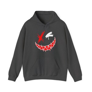 Sudadera con capucha para motociclista Ride Safe-ish: símbolo de la paz, estampado rojo intenso, mensaje de seguridad de estilo urbano, regalo unisex. imagen 8