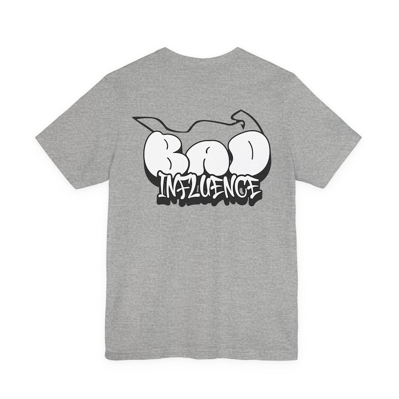 Bad Influence Motorcycle T-Shirt, Biker Graphic Tee, Streetwear Rider Shirt, Funny Biker Shirt image 5