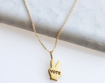 VOTE Gold Necklace