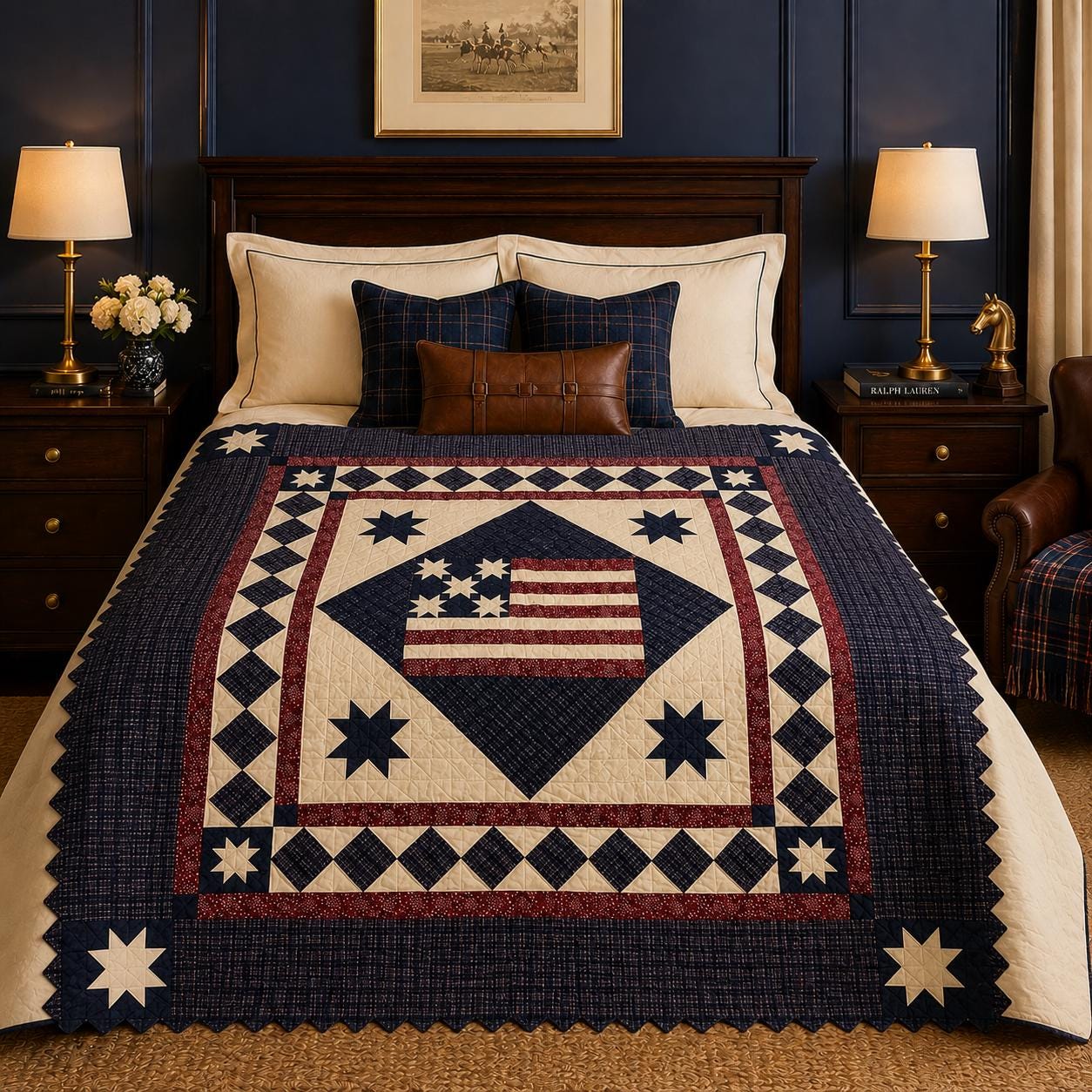 Ralph Lauren Flag Quilt - Etsy