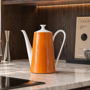 Rare Orange Fairwood Schӧnwald Model 13 Coffee Pot Germany