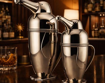 Vintage Restoration Hardware Large Penguin Cocktail Shaker