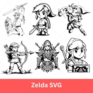 Legend of Zelda SVG | Zelda Game SVG Cut Files for Cricut and Silhouette | Breath of the Wild Logo | Digital Zelda Design Download
