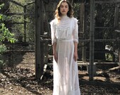 Victorian Cotton and Lace Perfect Dress