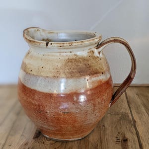 Vintage Studio Pottery Stoneware Water Pitcher