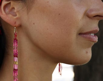 Matriarchal Dangles – Native American Beaded Dangle Earrings | Handmade Empowering Jewelry