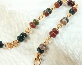 Fancy Jasper Gemstone Bracelet