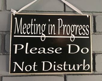 meeting in progress etsy