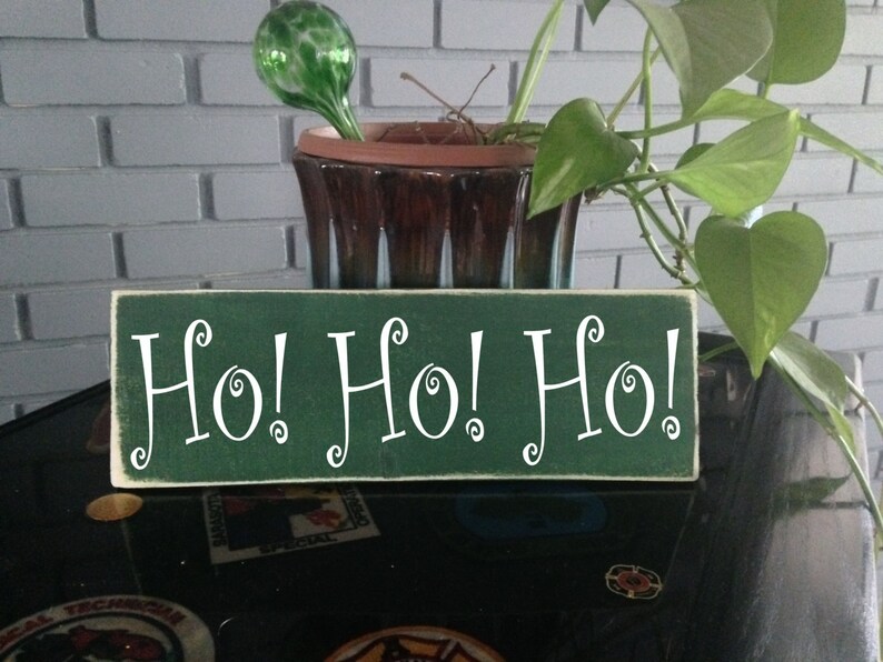 10x4 Ho Ho Ho choose Color Custom Wood Stand Alone Block Etsy