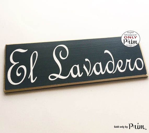 12x4 El Lavadero Custom Custom Wood Sign Spanish Laundry Room Washroom Kitchen